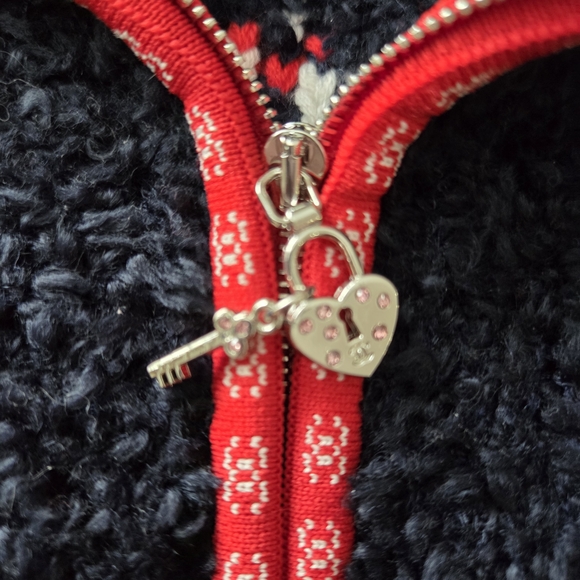 Vintage Chanel CC Apres Ski Teddy Bomber Jacket 2019 - 40 FR Navy blue - Picture 4 of 9